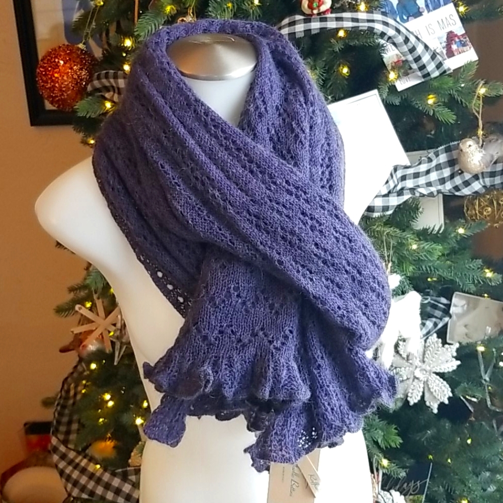 Raffaelli Bettini Italian Mohair Wool Blend Scarf